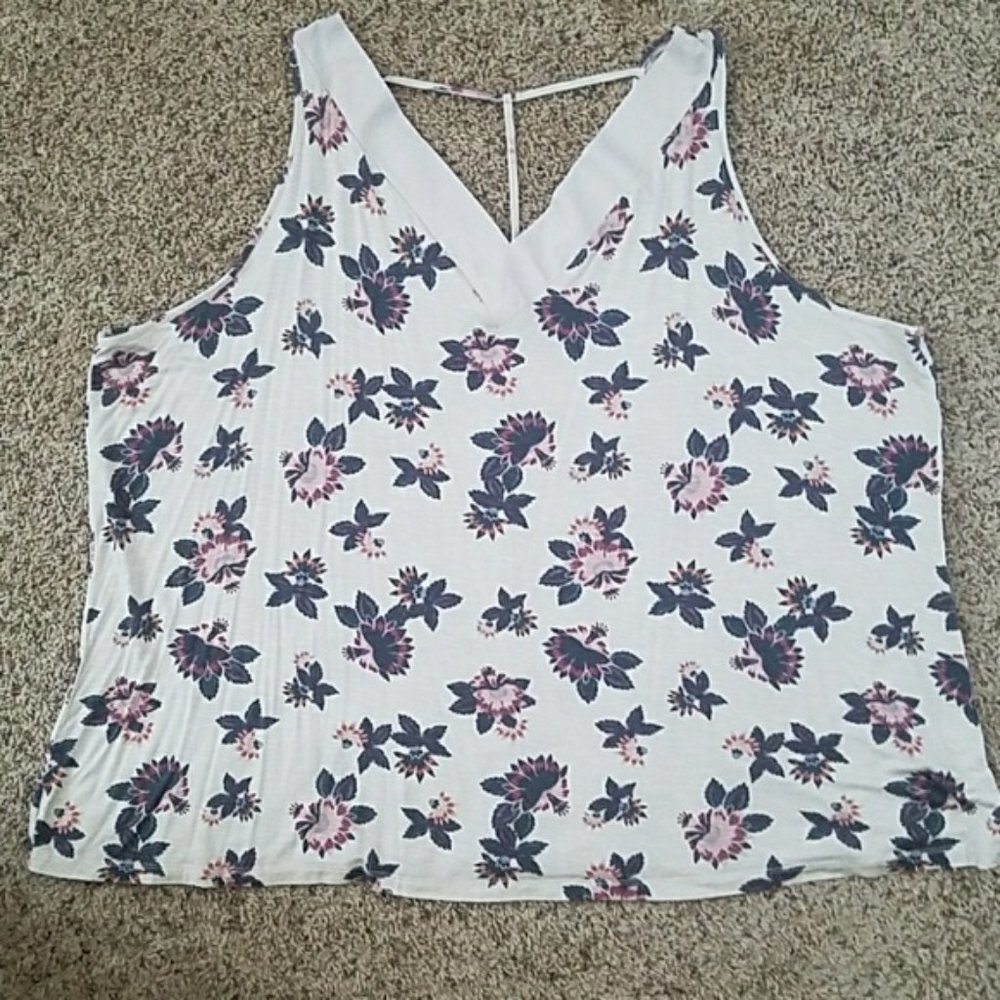 Plus - Floral Print Tank Top - Maurices